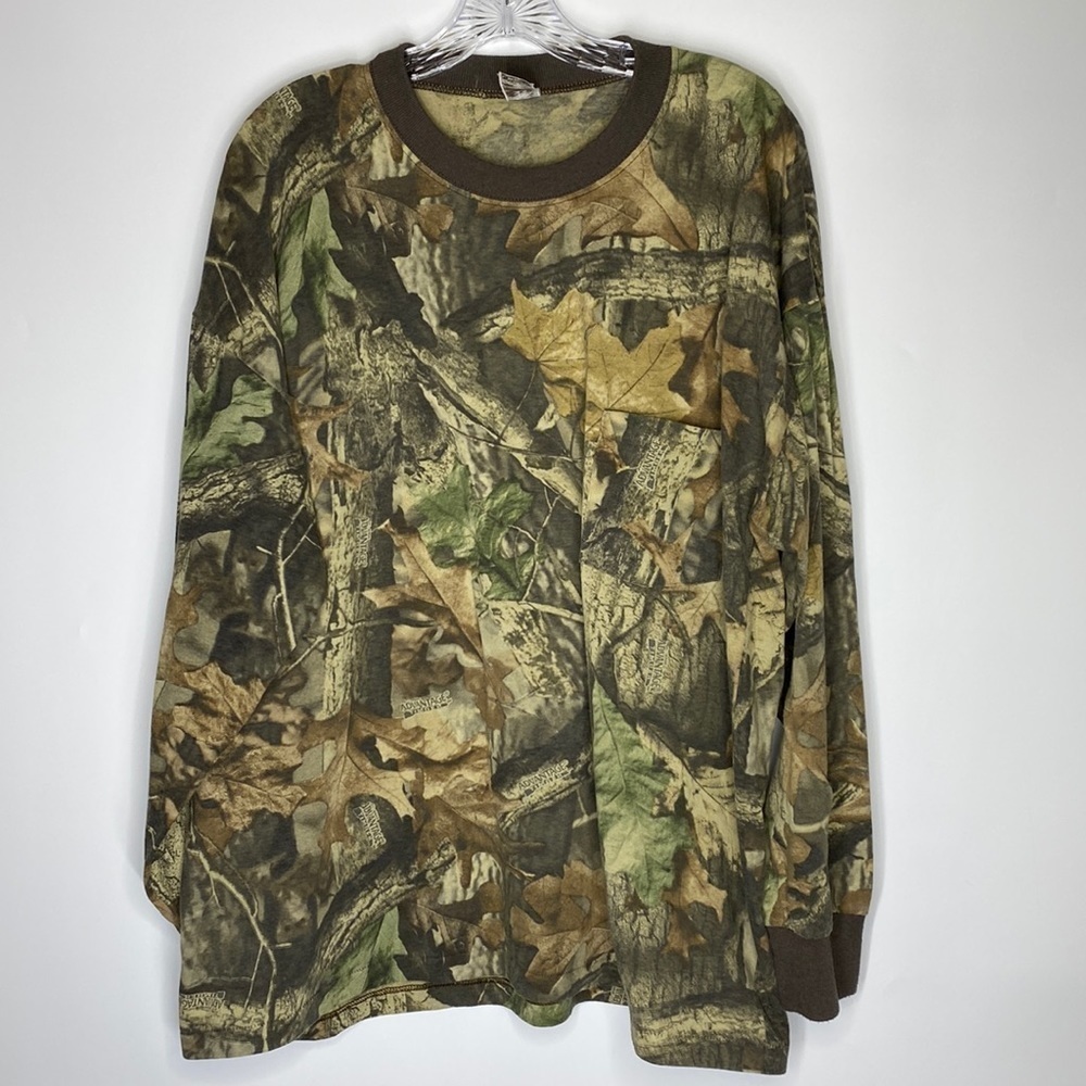Vintage Ranger Oak Camo Long Sleeve Shirt Size 2X 90s